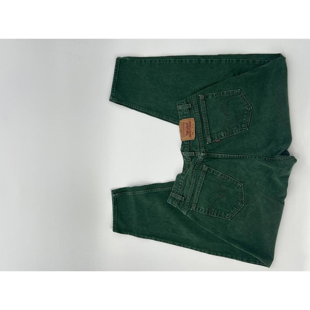 Levi’s 560 Vintage Green Jeans Made in USA 36x30 Loose Fit 90s Denim Pants